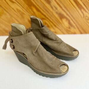 Fly London Yema Perforated Wedge Sandals